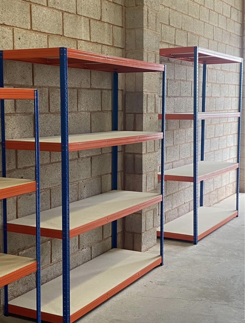 Blue & Orange Heavy Duty Garage Shelving – 1780mm Height